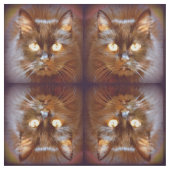 Schwarze Katze Stoff (Muster)