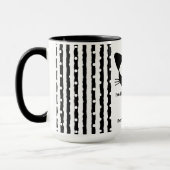 Schwarze Katze, Süße Katze, Modern Tasse (Links)
