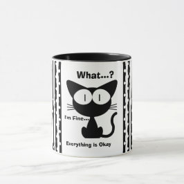 Schwarze Katze, süße Katze Tasse