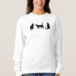 Schwarze Katze Sweatshirt
