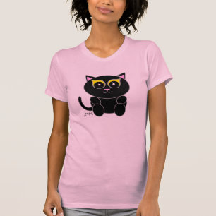 Schwarze Katze T-Shirt