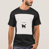 Schwarze Katze T-Shirt (Vorderseite)