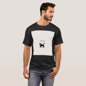 Schwarze Katze T-Shirt (Vorne ganz)