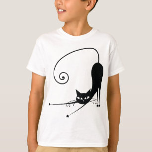 Schwarze Katze T-Shirt