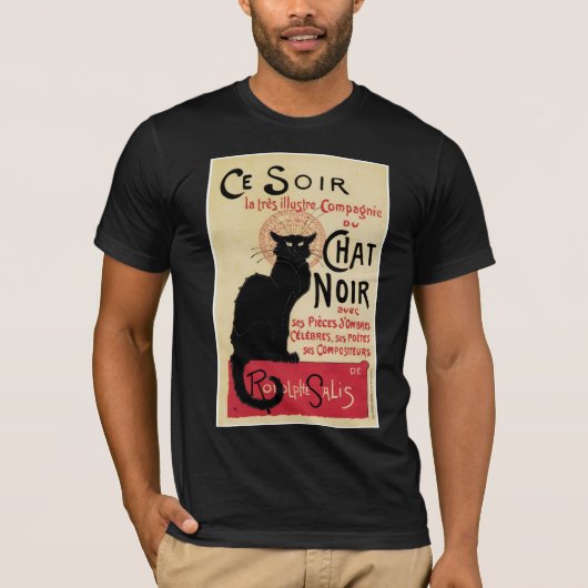 Schwarze Katze T-Shirt (Vorderseite)