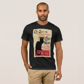 Schwarze Katze T-Shirt (Vorne ganz)