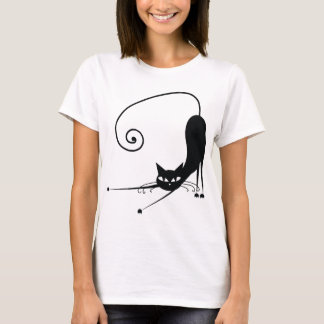 Schwarze Katze T-Shirt