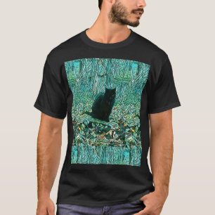 Schwarze Katze T-Shirt