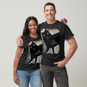 Schwarze Katze T-Shirt (Unisex)