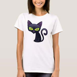 Schwarze Katze T-Shirt