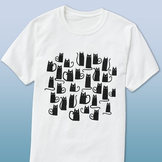 Schwarze Katze T-Shirt