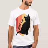Schwarze Katze T-Shirt (Vorderseite)