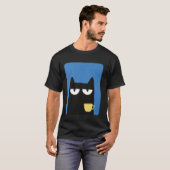 Schwarze Katze T-Shirt (Vorne ganz)