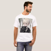 Schwarze Katze T-Shirt (Vorne ganz)
