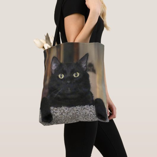 Schwarze Katze Tasche (Von Nahem)