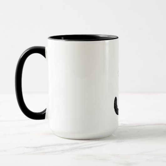 Schwarze Katze Tasse (Links)