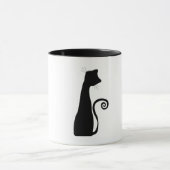 Schwarze Katze Tasse (Zentrum)