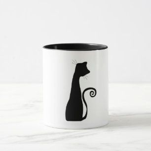 Schwarze Katze Tasse