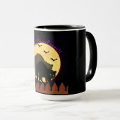 Schwarze Katze Tasse (VorderseiteRechts)