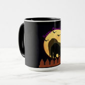 Schwarze Katze Tasse (Vorderseite Links)