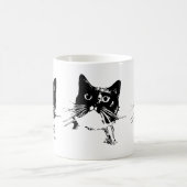 Schwarze Katze Tasse-Junior Kaffeetasse (Mittel)