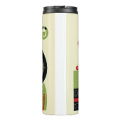 Schwarze Katze Thermosbecher (Rückseite)