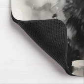 Schwarze Katze Tierart Tinte Mousepad (Ecke)