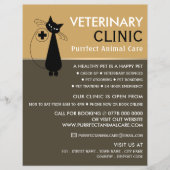 Schwarze Katze, Tierarzt, Veterinärdienst Flyer (Vorne)