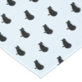 Schwarze Katze Tischdecke (Schrägansicht)