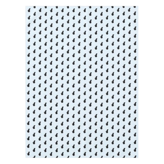 Schwarze Katze Tischdecke (Vorderseite)