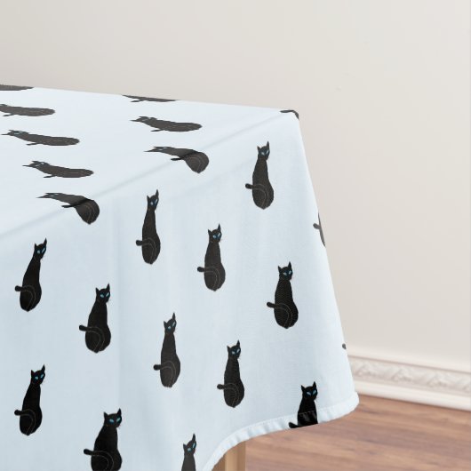 Schwarze Katze Tischdecke (Beispiel)
