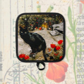 Schwarze Katze Topflappen