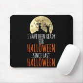 Schwarze Katze toter Baum bereit für Halloween Mousepad (Mit Mouse)