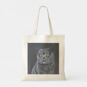 Schwarze Katze Tragetasche (Rückseite)