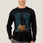 Schwarze Katze Tri-Blend Shirt (Vorderseite)