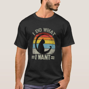 Schwarze Katze Tu Was Ich Will Roter Becher Meine T-Shirt