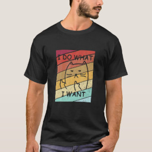 Schwarze Katze Tu Was Ich Will Roter Becher Meine T-Shirt