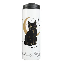Schwarze Katze Tumblr Thermosbecher