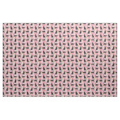 Schwarze Katze und Donuts rosa Muster Stoff (Yard (91,4 cm))