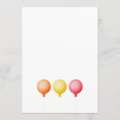 Schwarze Katze und Geburtstagstorte. Einladung (Rückseite)