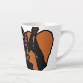 Schwarze Katze und Herbst wild Milchtasse (Rechts)