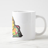 Schwarze Katze und Herbstspass Jumbo-Tasse (Rechts)