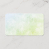 Schwarze Katze und Kronen-Sämlinge Visitenkarte (Rückseite)