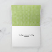 Schwarze Katze und Kronenleuchter Tag Karte (Innenseite)