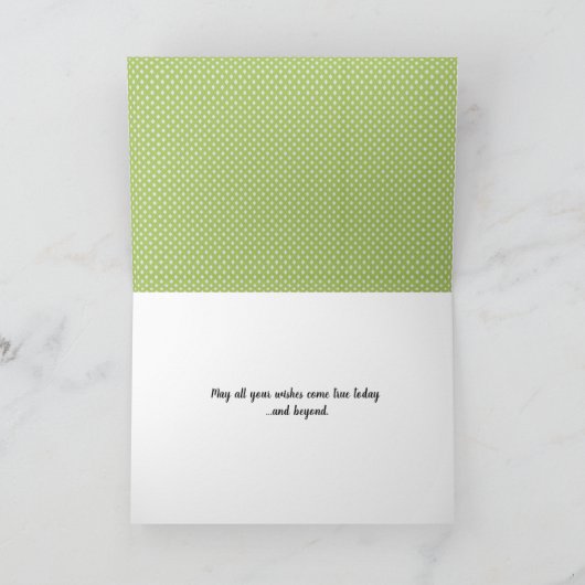 Schwarze Katze und Kronenleuchter Tag Karte (Innenseite)