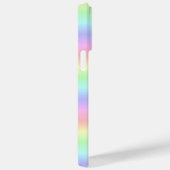 Schwarze Katze und Schmetterling auf Regenbogen Case-Mate iPhone Hülle (Rückseite / Rechts)