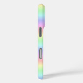 Schwarze Katze und Schmetterling auf Regenbogen Case-Mate iPhone Hülle (Rückseite / Rechts)