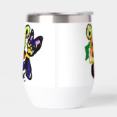 Schwarze Katze und Sonnenblumen  (Links)