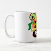 Schwarze Katze und Sonnenblumen  Kaffeetasse (Links)