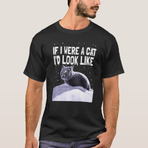 Schwarze Katze Verrückte Katze Wenn ich eine Kat T-Shirt